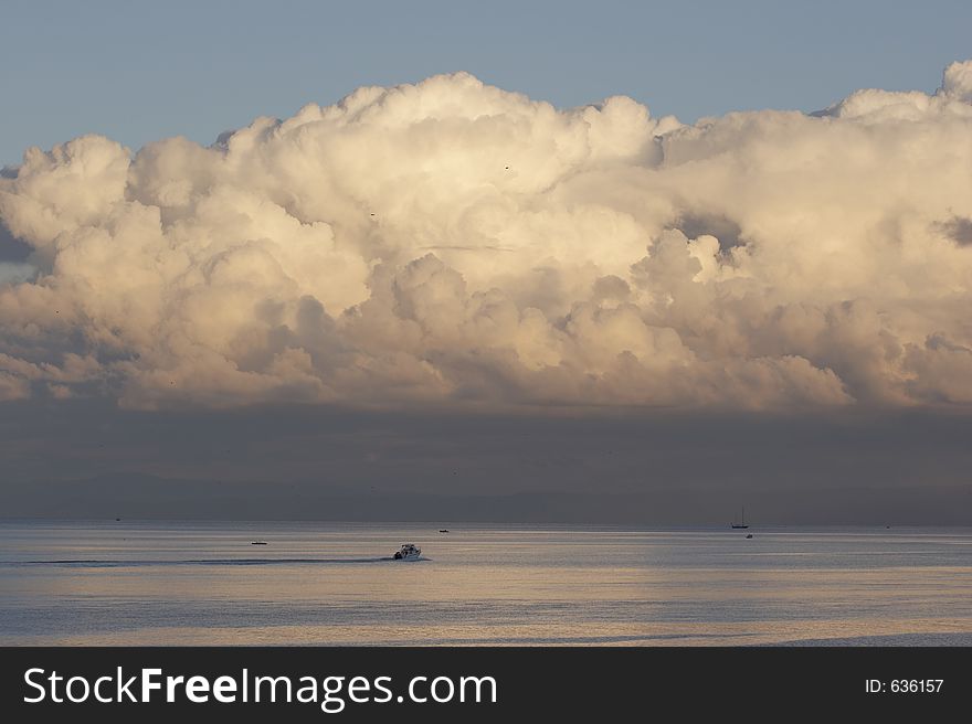 Big clouds on the sea, Stintino, Sardinia, Italy