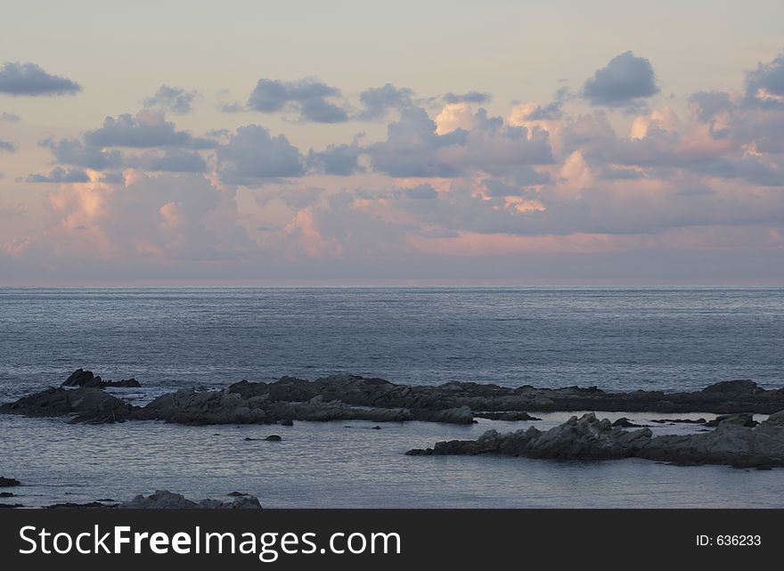 Sunset on the sea, Stintino, Sardinia, Italy