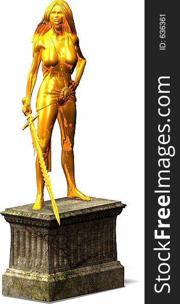 Female Warrior Statue