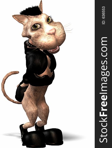 A cute mouse wearing punker clothes. A cute mouse wearing punker clothes