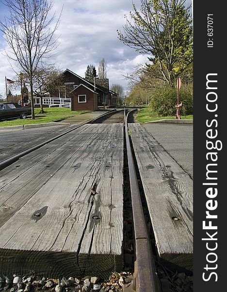 Small town railway station from the beginning of the century