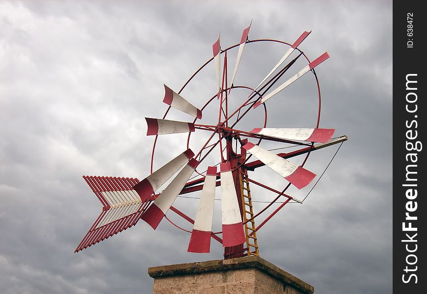 Windmill in Majorca (Balearic Islands). Windmill in Majorca (Balearic Islands)