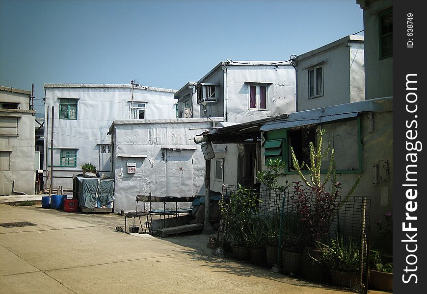 Houses in a fishing vilage on Lantau Island, Hongkong. Houses in a fishing vilage on Lantau Island, Hongkong.