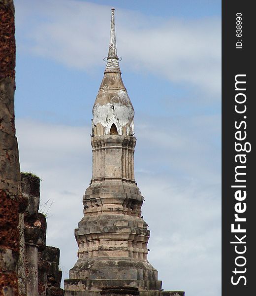 Thai Temple Column