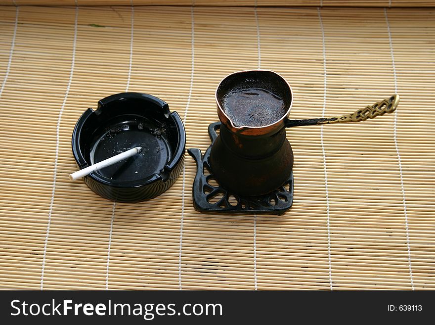 Turkish Coffee With A Cigarette
