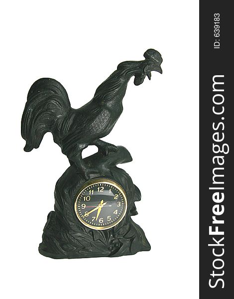 Cast-iron clocks as the (rooster)