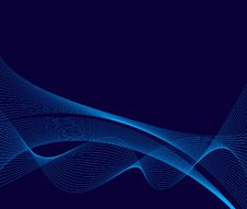 Blue Wavy Abstract Background Royalty Free Stock Images