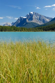 Tranquil Lake View In Canadian Rockies Royalty Free Stock Image