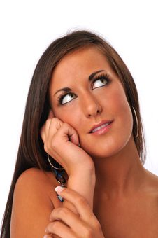 Beautiful Young Brunette Royalty Free Stock Images Beautiful Young Brunette Royalty Free Stock Images