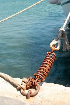 Rusty Cleat Is A Fitting On Ships Royalty Free Stock Image Rusty Cleat Is A Fitting On Ships Royalty Free Stock Image