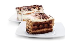 Dessert - Chocolate Cheesecake Royalty Free Stock Photography Dessert - Chocolate Cheesecake Royalty Free Stock Photography