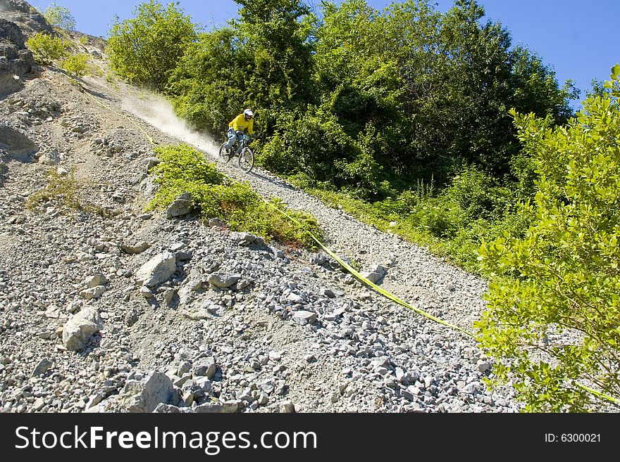 Downhill racer in Hungary, Felsotarkany