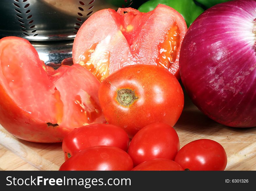 This is a close up image of fresh garden vegetables. This is a close up image of fresh garden vegetables.