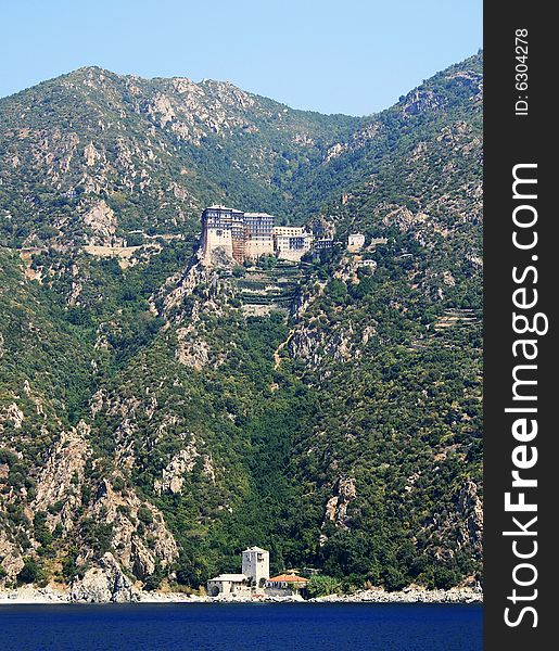 Holy Monastery Simonopetras, Athos. Chalkidiki, Greece.