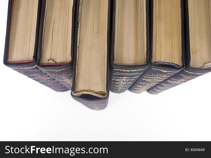 Books with hardcover isolated on a white background. Books with hardcover isolated on a white background