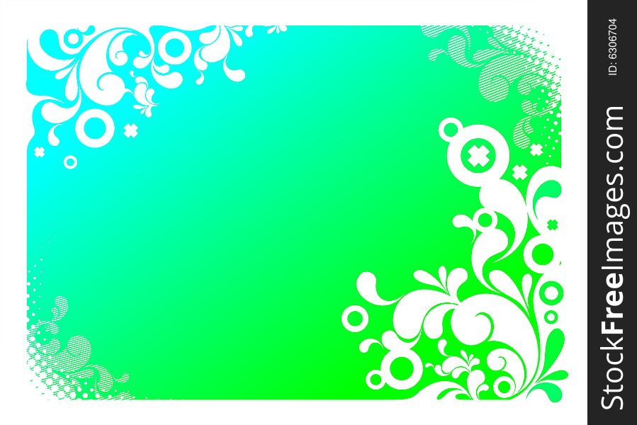 Abstract green-blue vector background