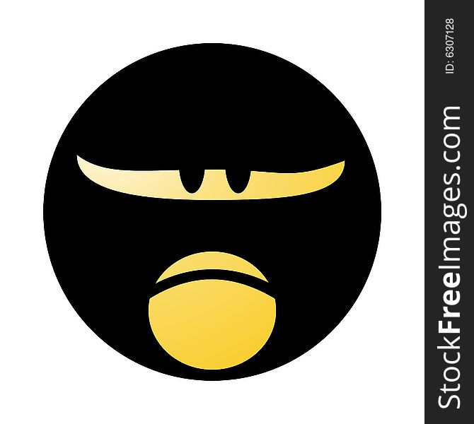 A face expression icon for web usage.