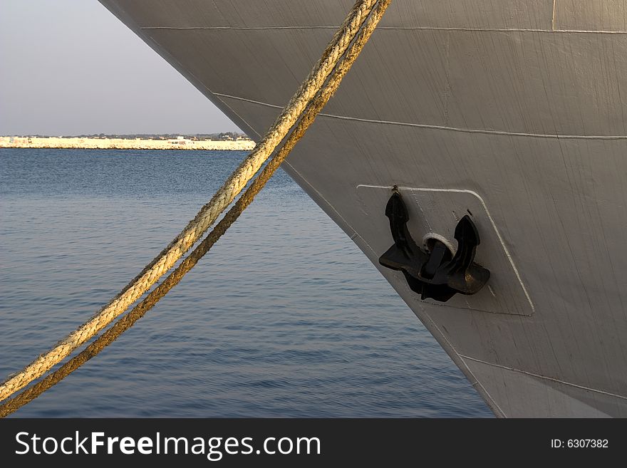 Close up photo of a boat in a dock