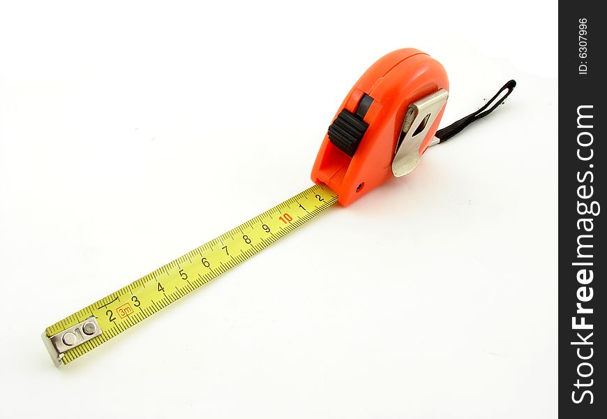 Meter, measuring device, isolated over white background.