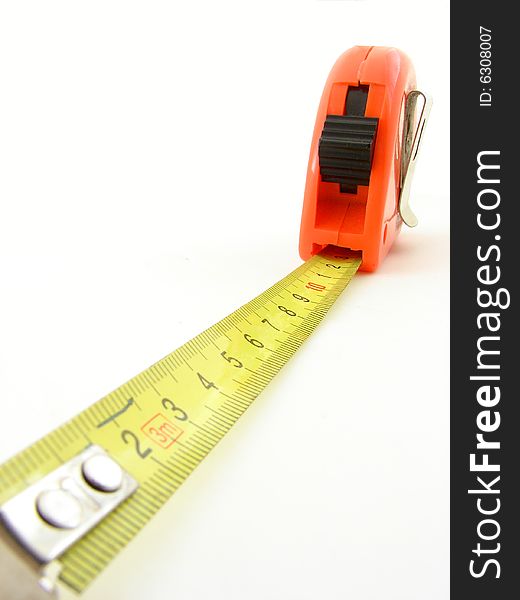 Meter, measuring device, isolated over white background.