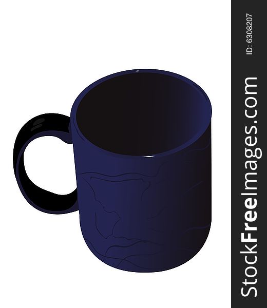 Coffee mug on isolated background