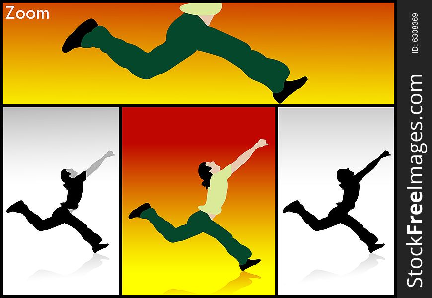 Man stretching his legs on isolated background