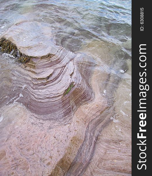 Rock formation on a scotish beach