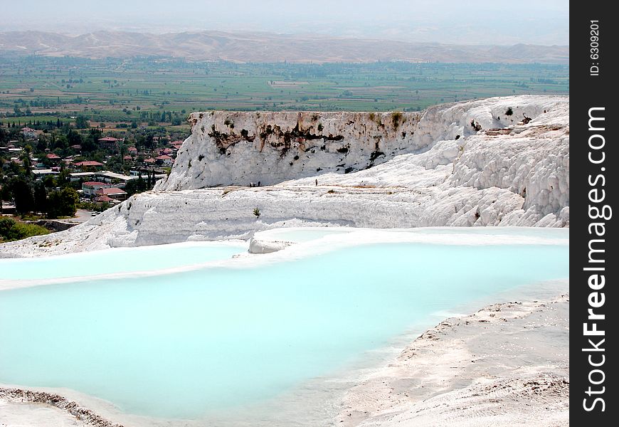 Pamukale - one of the most popular places in Turkey. Pamukale - one of the most popular places in Turkey