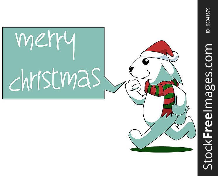 Illustration cute cartoon animals are excited to welcome the arrival of Christmas. Illustration cute cartoon animals are excited to welcome the arrival of Christmas