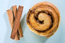 Cinnamon Bun Stock Photo Cinnamon Bun Stock Photo