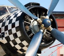 Propeller Of Old Airplane Royalty Free Stock Photography Propeller Of Old Airplane Royalty Free Stock Photography