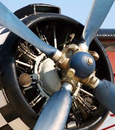 Propeller Of Old Airplane Royalty Free Stock Photos