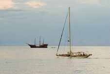Sailboats In Mexico Royalty Free Stock Image