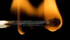 Burning Match Royalty Free Stock Photo Burning Match Royalty Free Stock Photo