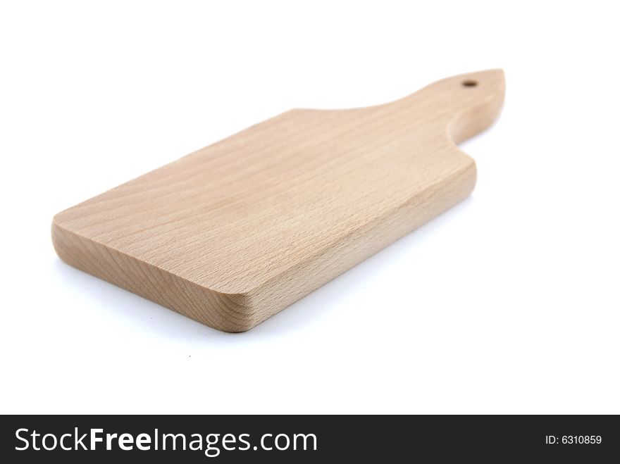 Small kitchen board on white background