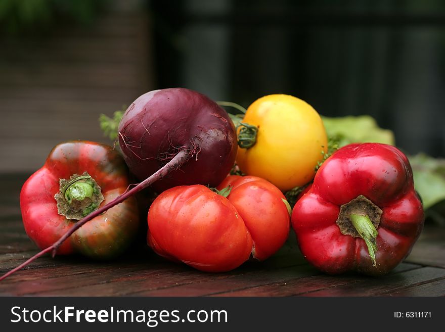 This is a close-up of fresh vegetables