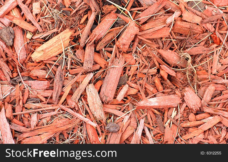 A shot of wood chips