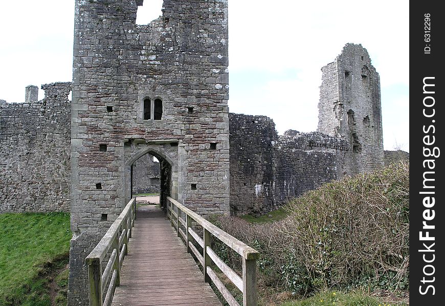 East Gate of Coity Castle near Bridgend