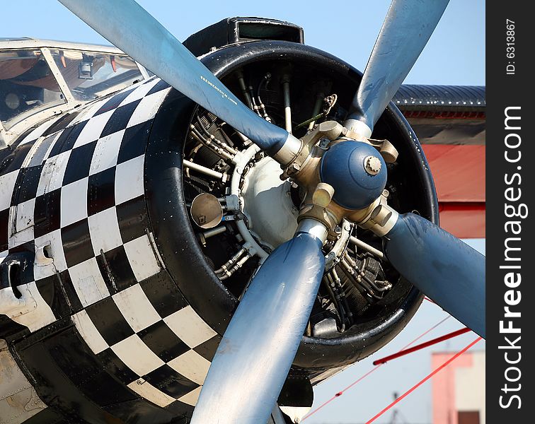 Propeller Of Old Airplane