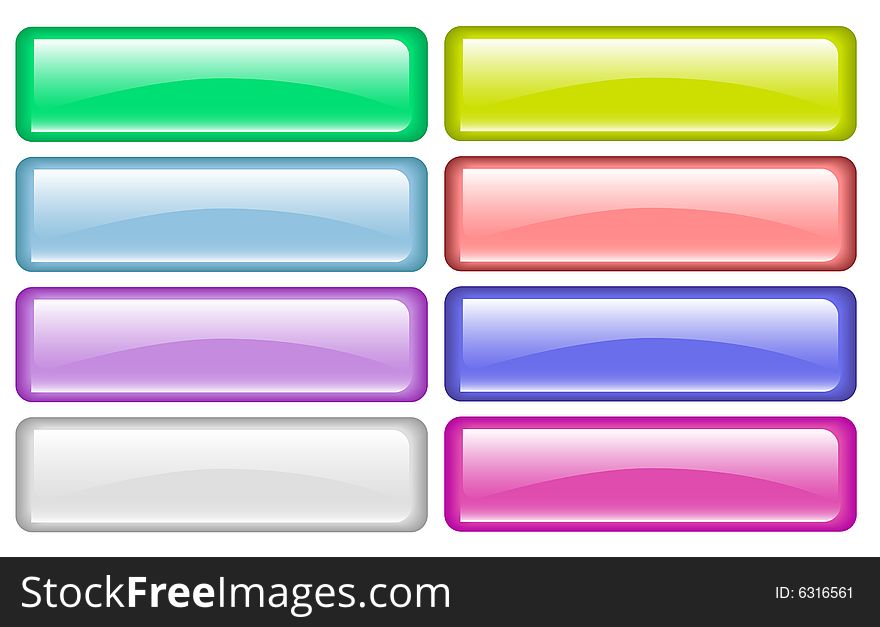 Many color buttons  illustration