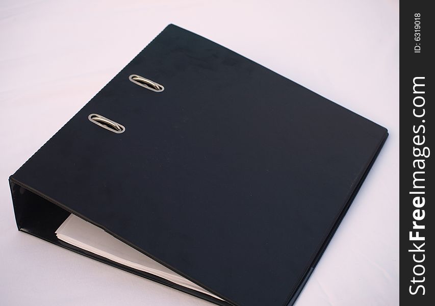 A Black Ringbinder used for filing