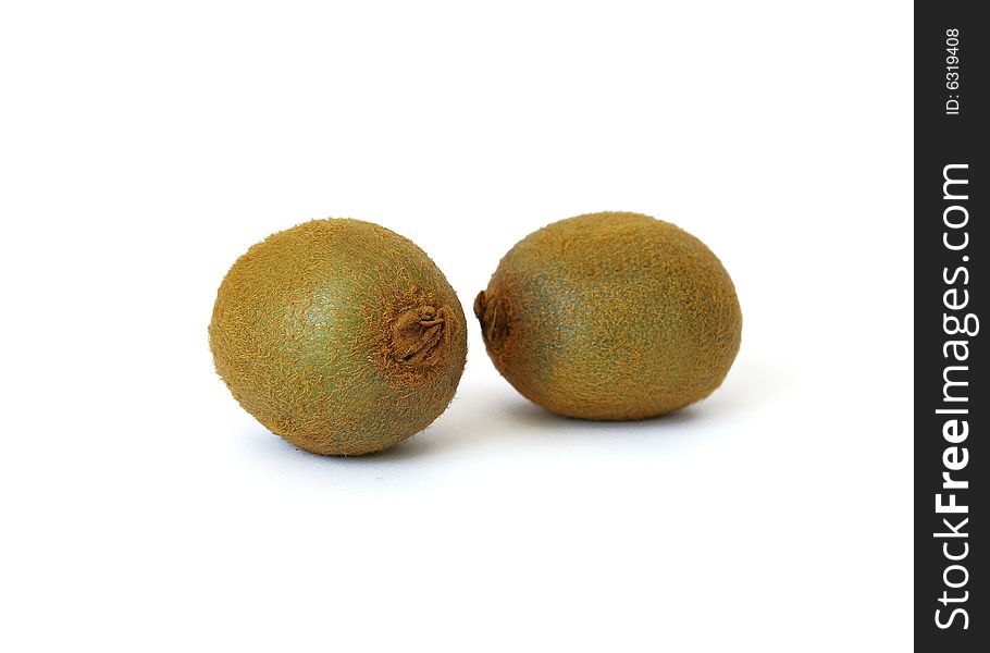 Ripe kiwi isolated