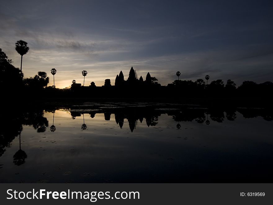 Early sunrise of Angkor Wat, Cambodia