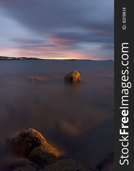 Sunrise over Sea in Victor Harbor, Australia