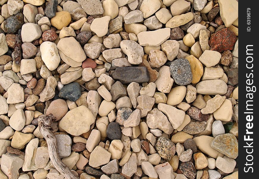 A pile of big stones