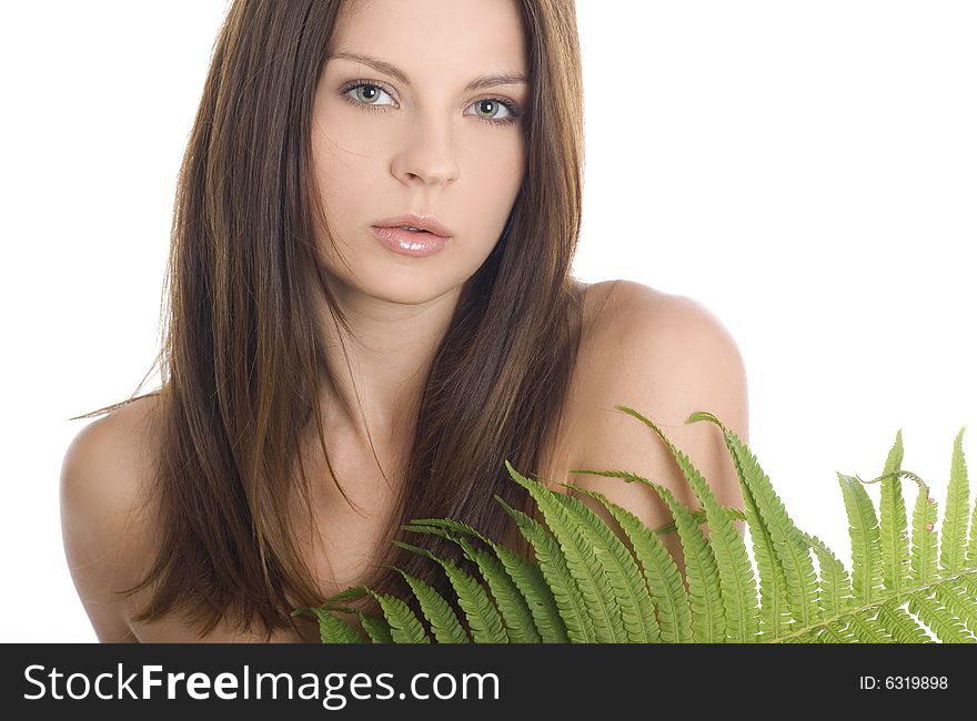 Portrait of attractive beautiful young woman.