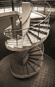 Spiral Stairway Royalty Free Stock Photo Spiral Stairway Royalty Free Stock Photo