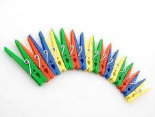 Clothes-pegs Royalty Free Stock Photography Clothes-pegs Royalty Free Stock Photography