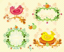 Set Of Autumn Design Elements. Stock Images