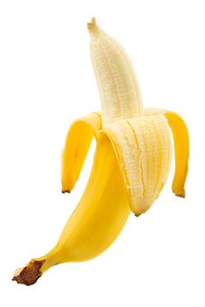 Ripe Peeled Banana Royalty Free Stock Photos Ripe Peeled Banana Royalty Free Stock Photos